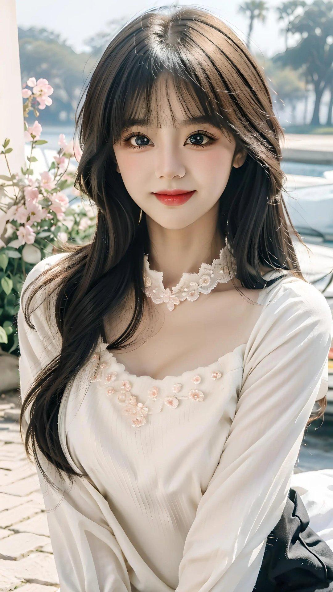 仙女总是出没于花丛中，不管你信不信😆#小仙女##开学季学生风穿搭##眼神交流#