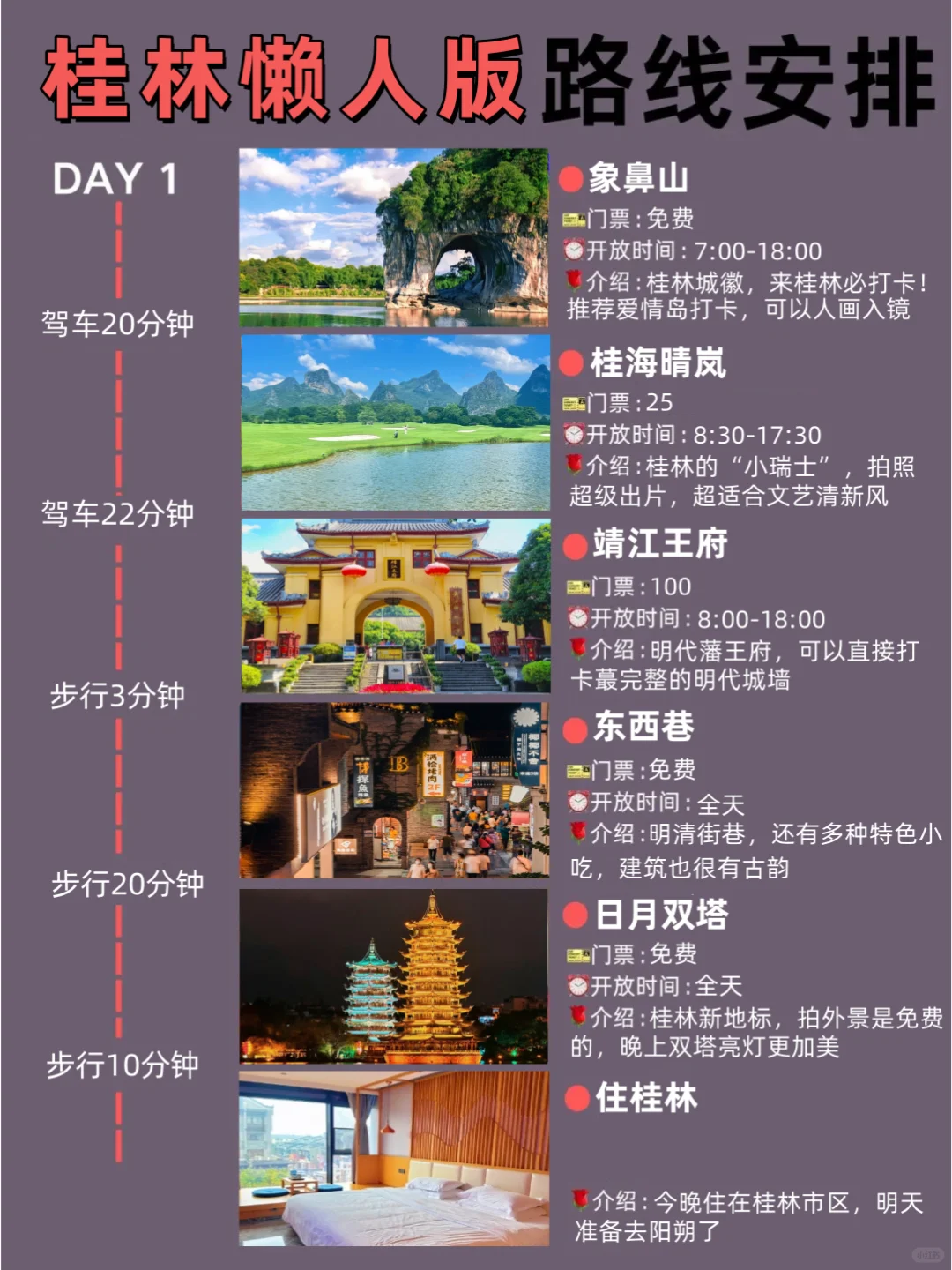 ✨桂林旅游攻略懒人版🛌4天3晚不绕路