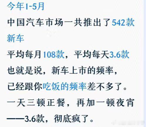 当下新车市场真的很疯狂，比手机出新款还狂。大号的电子消耗品。 