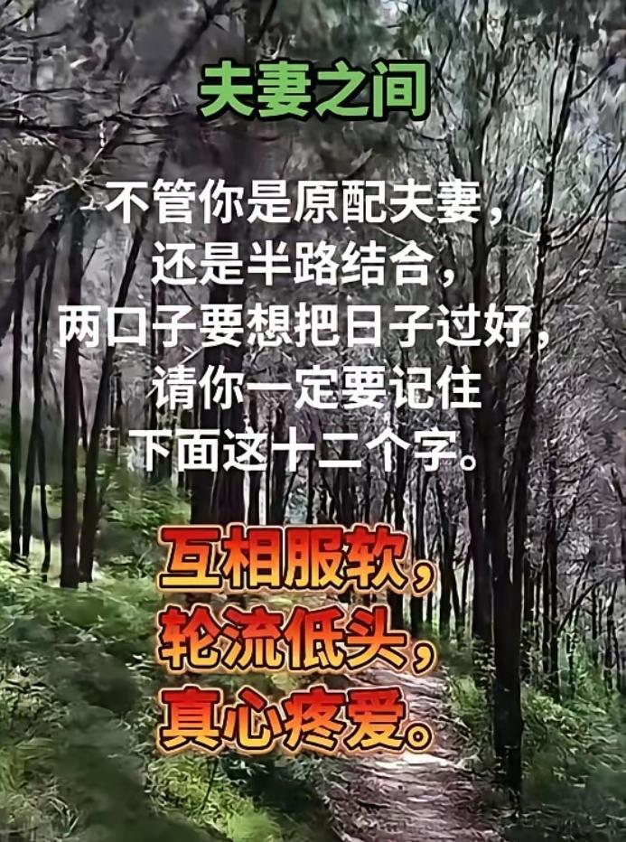 夫妻过日子，赢了争吵，就输了感情

夫妻相处 婚姻感悟
