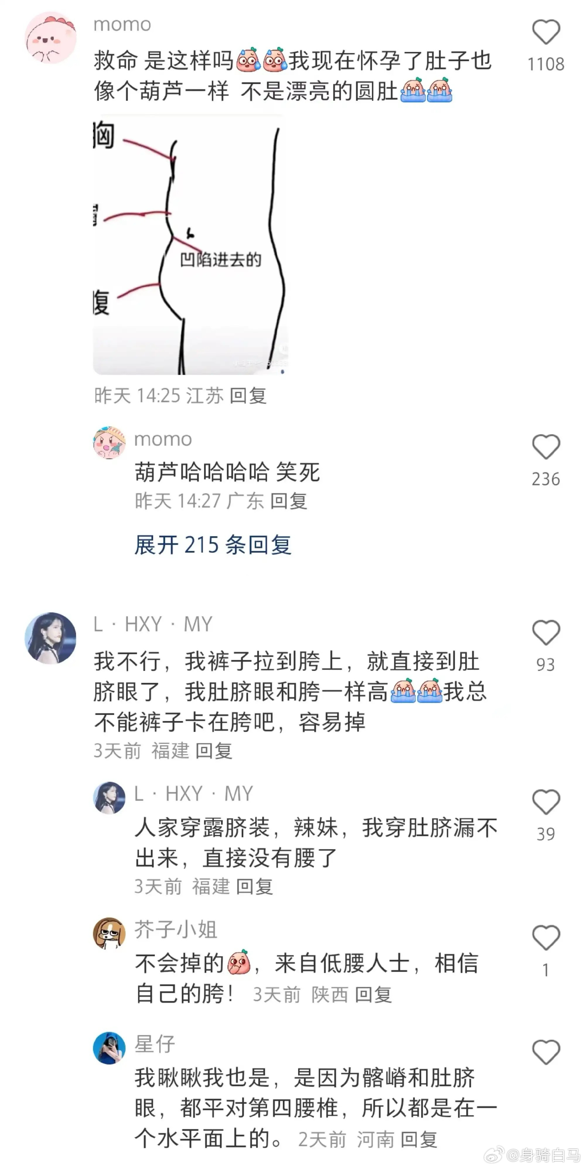 奉劝那些把裤子提到肚脐眼的姐妹.. 