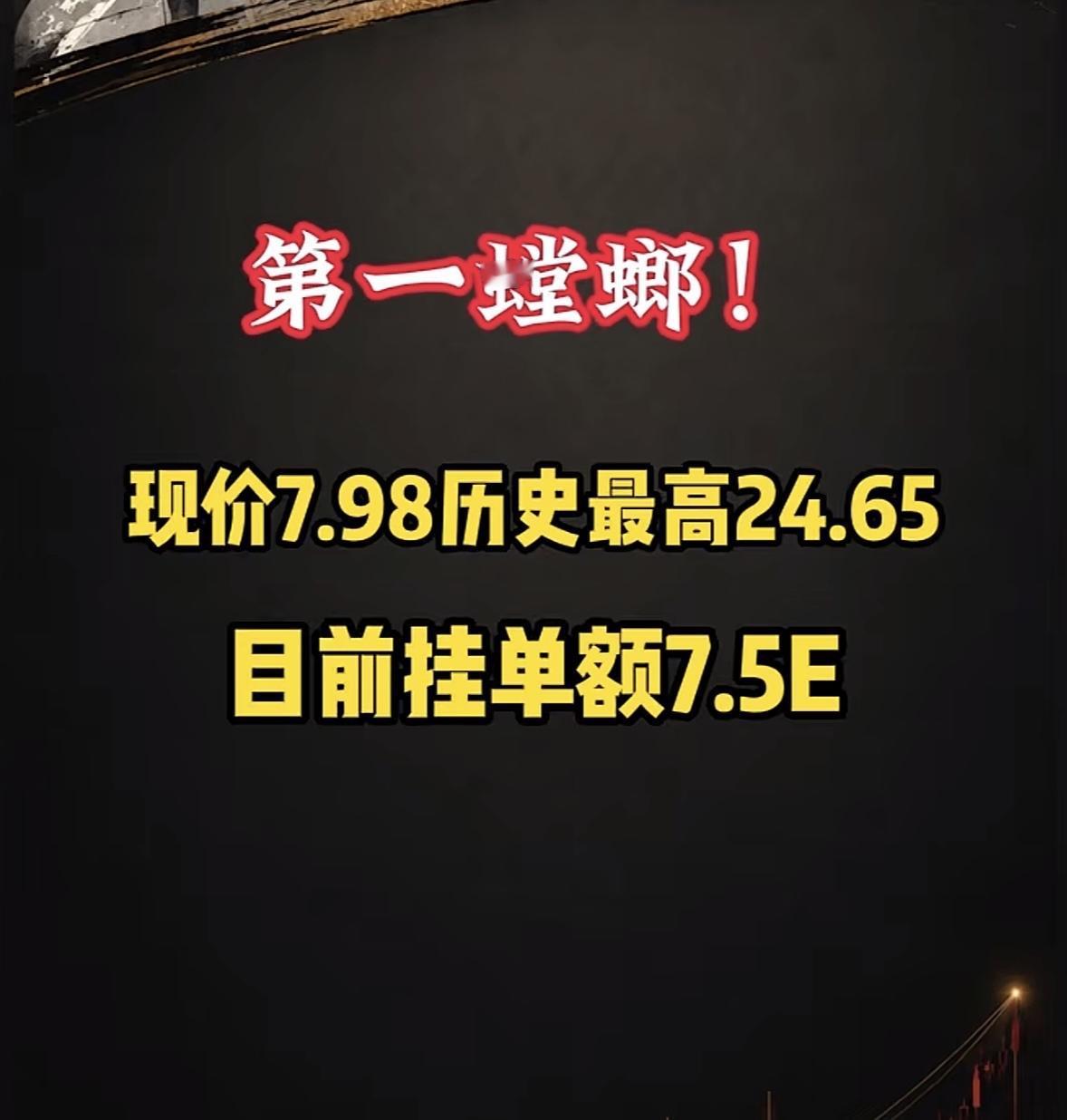 5月13日周三暗盘隔夜挂单排行榜揭晓

第八津药现在价格7.26元，历史最高到过