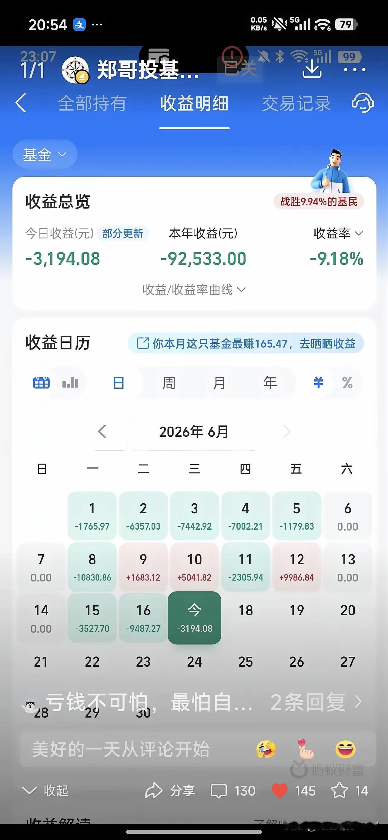 老登的痛苦谁能理解呢，死守期望反弹，期望高低切换，等来的却是喋喋不休，一直下跌，
