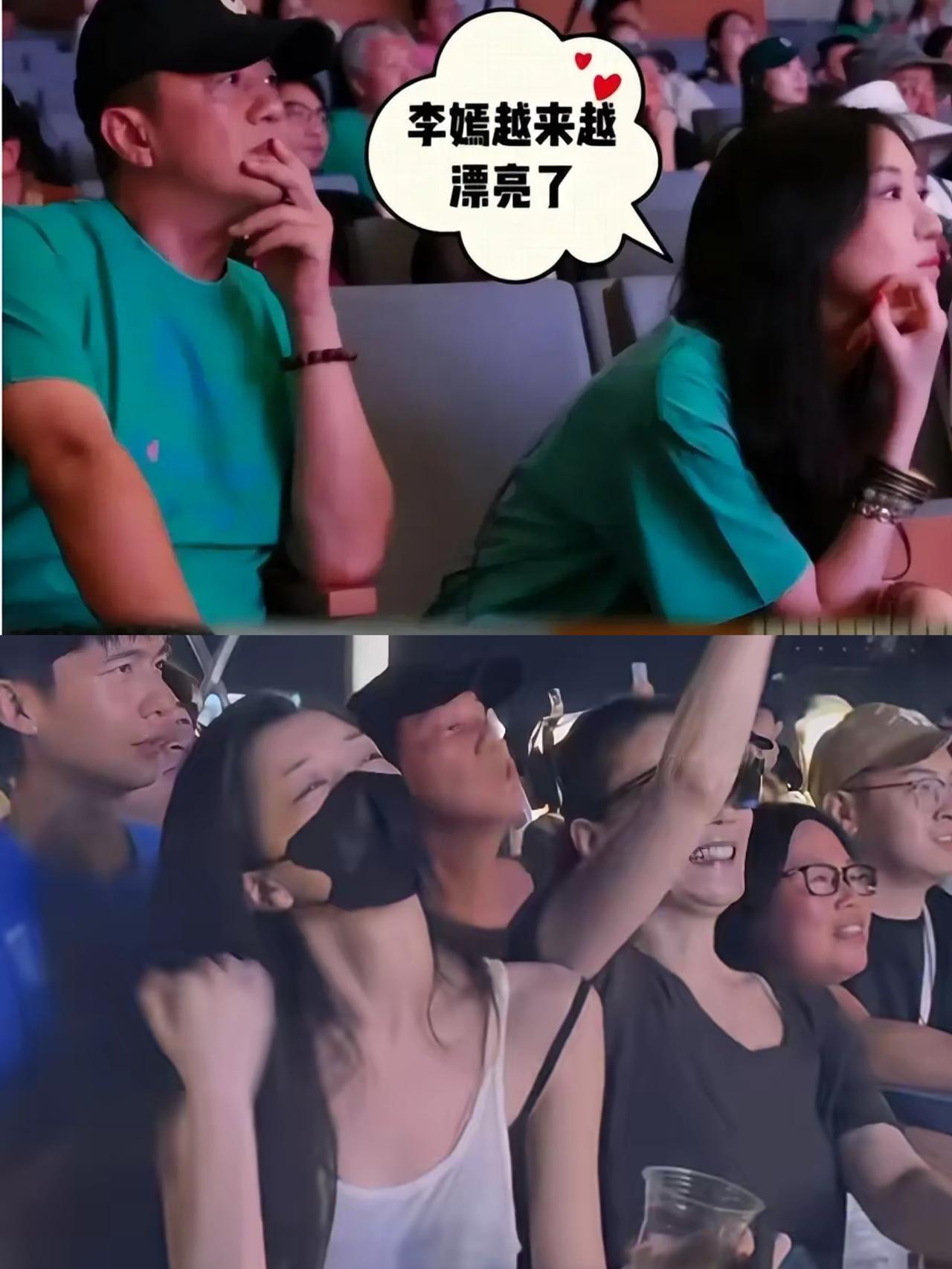 李嫣跟着母亲和父亲的区别太大了，
李嫣跟在父亲李亚鹏身边的时候，
就是一个乖乖女