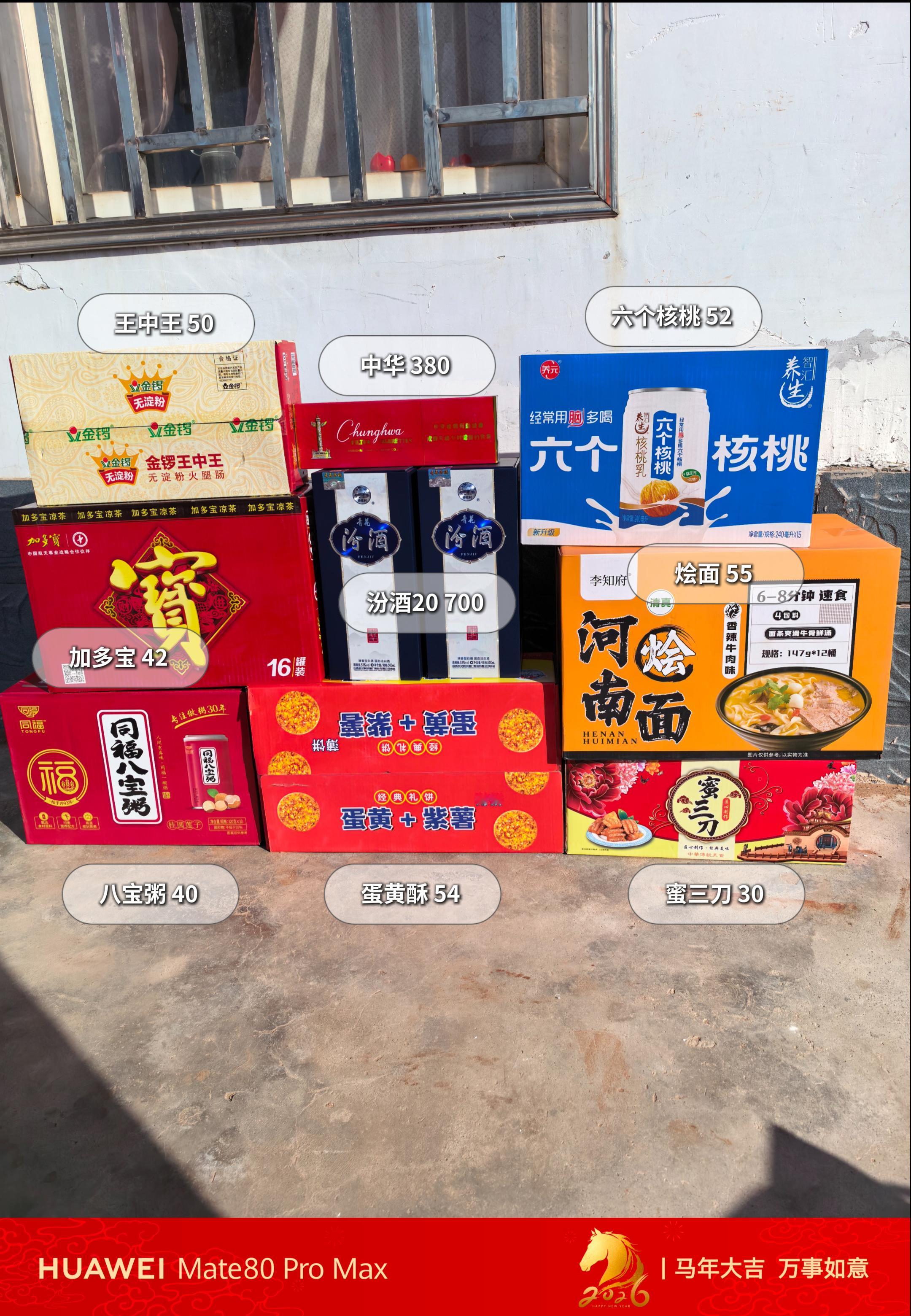 春节第一波走亲戚，今天去岳父家走亲戚拿的礼 