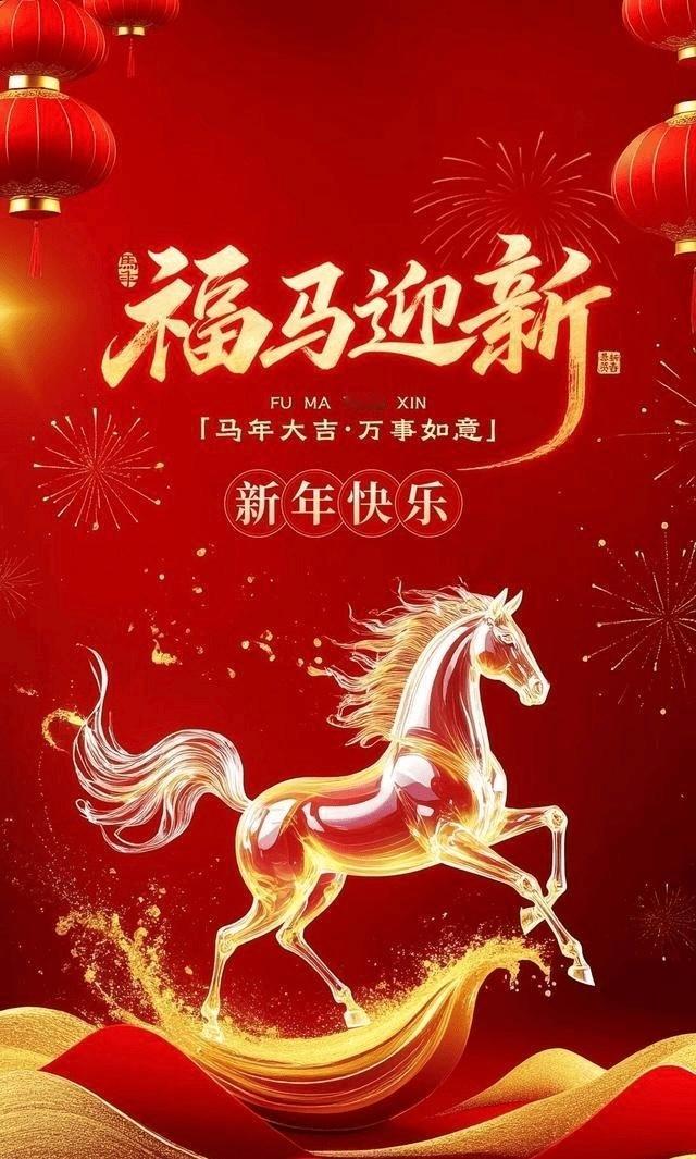 新年快乐，祝大家在新的一年里，马年吉祥、身体健康、事事如意、好运财运常相伴。在2