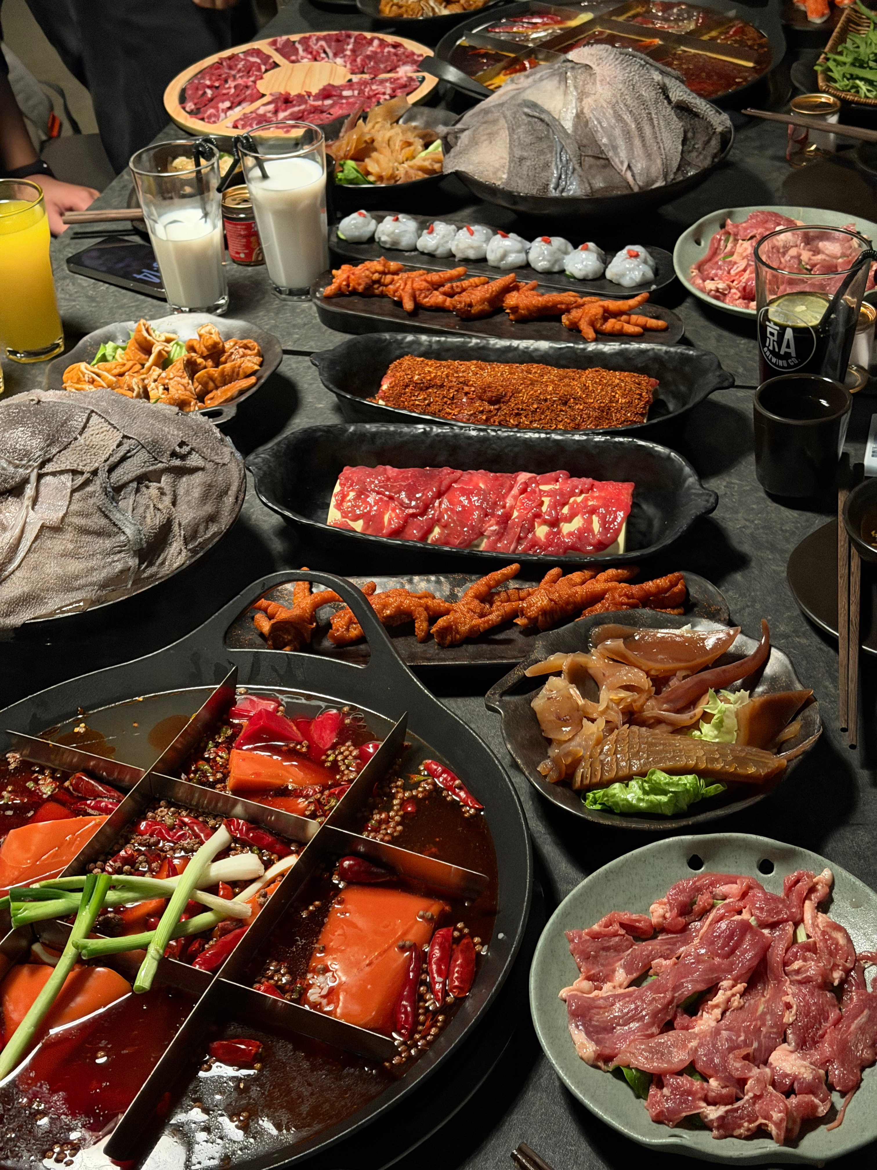 放假前团建的照片忘发了