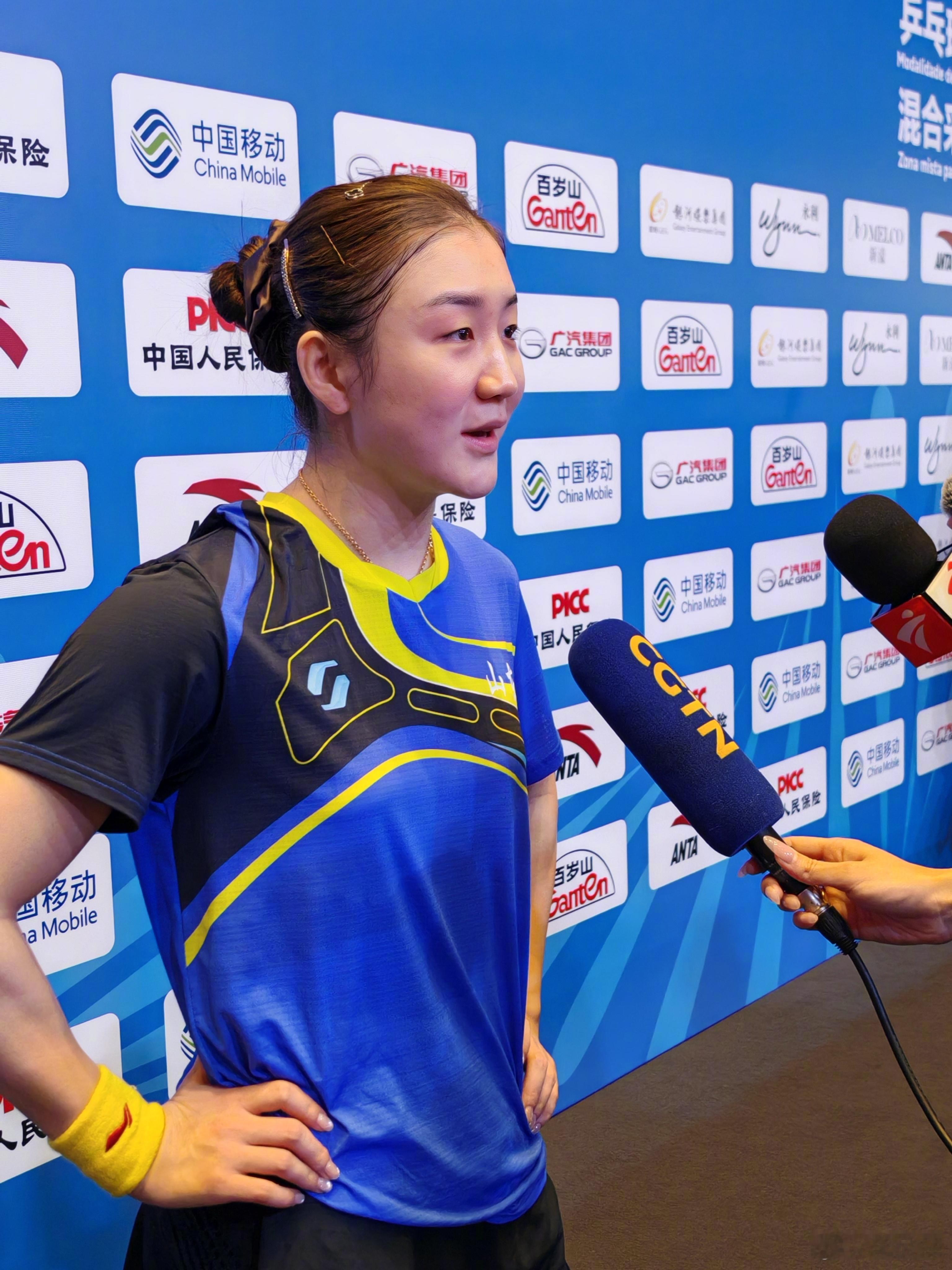 混采区，陈梦接受媒体采访！ 