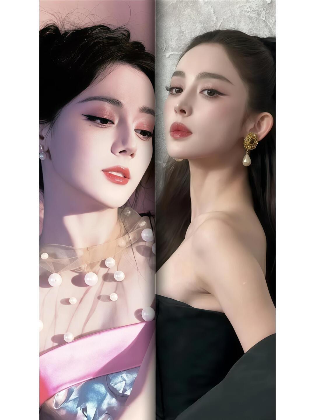 根本没法比❗❗两个人的鼻子美的各有特色，根本没法比！因为都好喜欢 