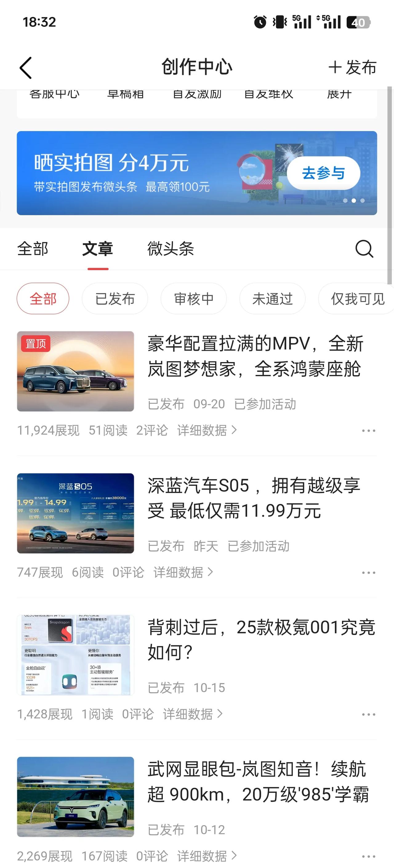 有个小疑问，为何参加征文活动的普遍阅读量反而会更低？

就是文章明明带了主题，反