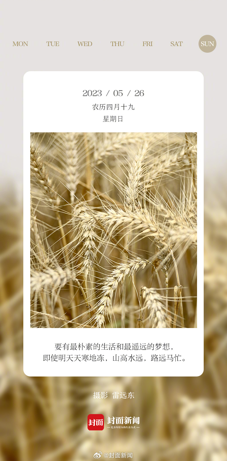 #小封日历# 早安，周日啦！今天叫醒你的是_____？ ​​​[馋嘴] ​​​