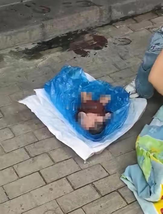 “天崩开局！”河南镇平，一女的在公厕生下女婴，生完骑上车直接离开了，就垫了点纸和