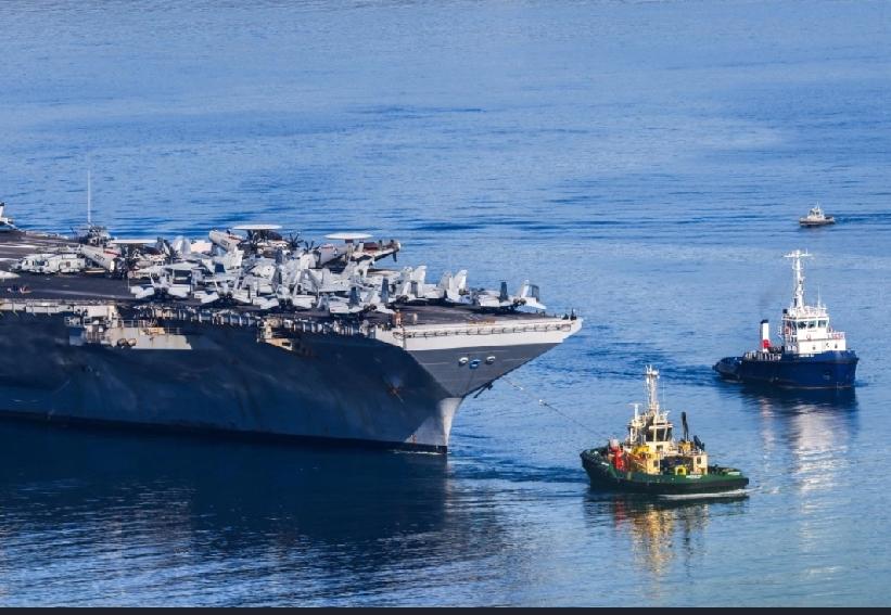 美国海军核动力航空母舰「福特号」（USS Gerald R. Ford）发生严重