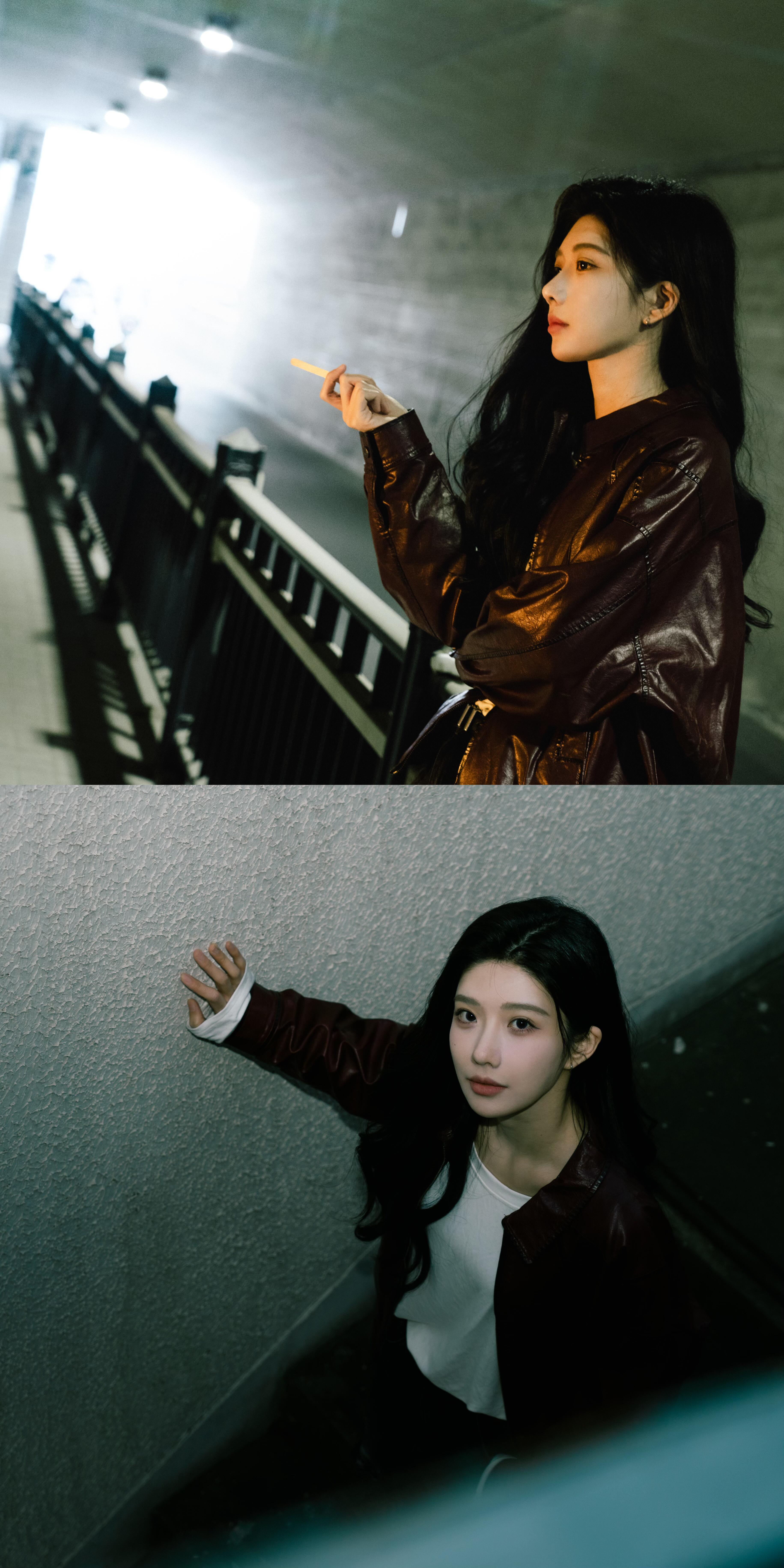 沈梦瑶港风大片沈梦瑶除夕营业🈶偷吃雪糕的小女孩幻视港片长发大美女除夕快乐！沈梦