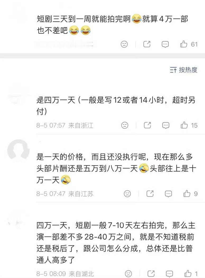 我靠！日薪4万谁告诉我短剧不火了不赚钱了，你出来又是羡慕别人的一天短剧演员日薪四