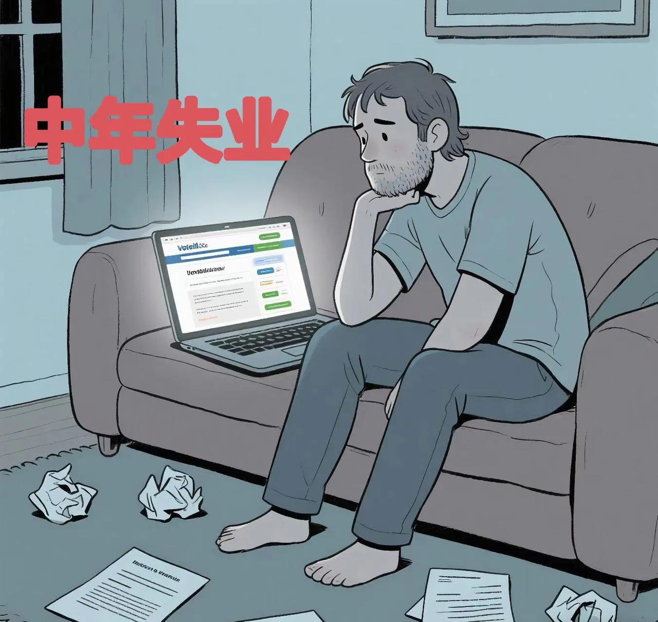 无意间看到“失业庇护所”的一则新闻，是许多失业人，
每天朝九晚五，到庇护所，上班