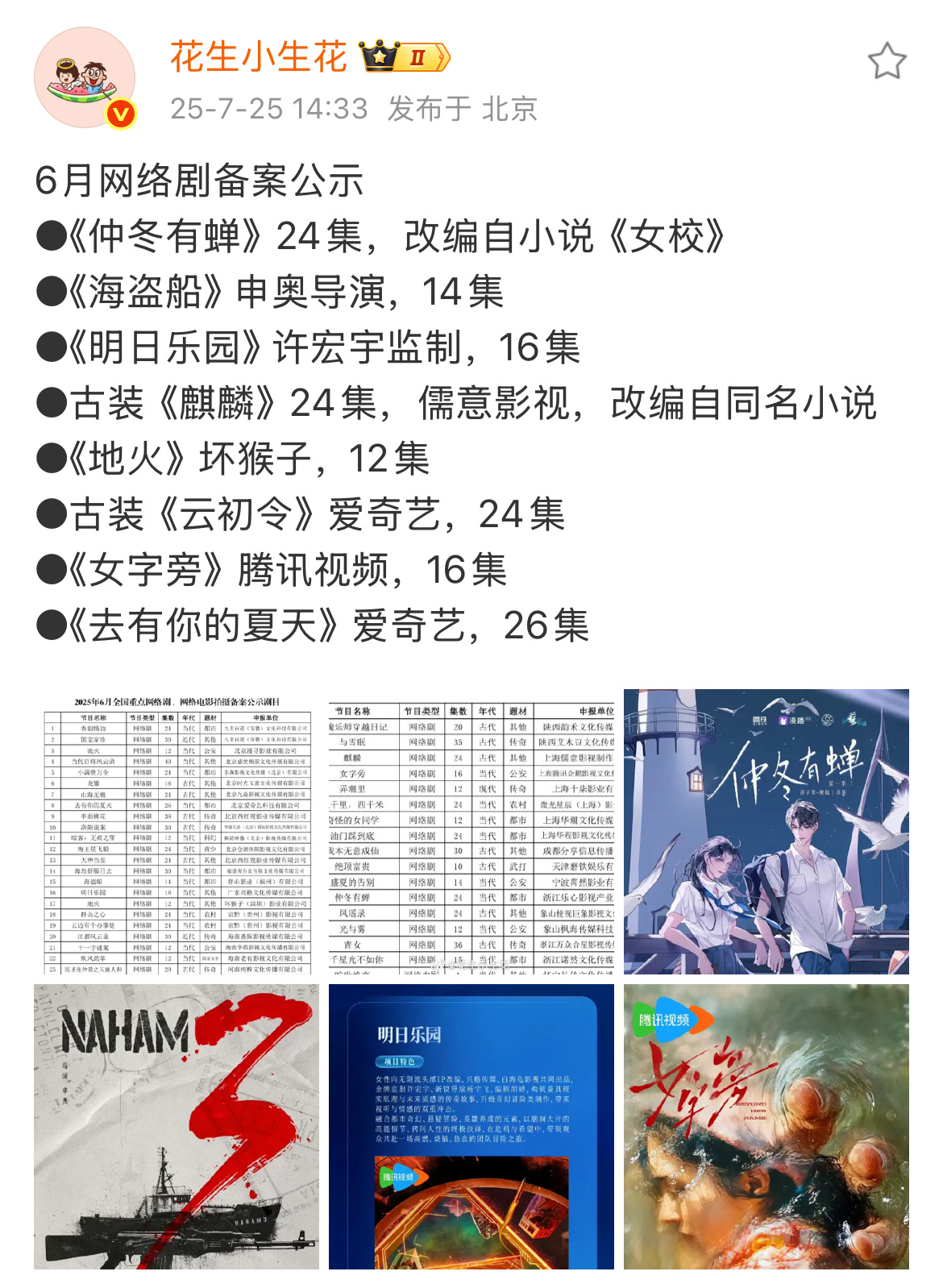 额滴女神、《女校》要影视化了。。。。谁来演龙七和靳译肯[疑问][疑问][疑问]（