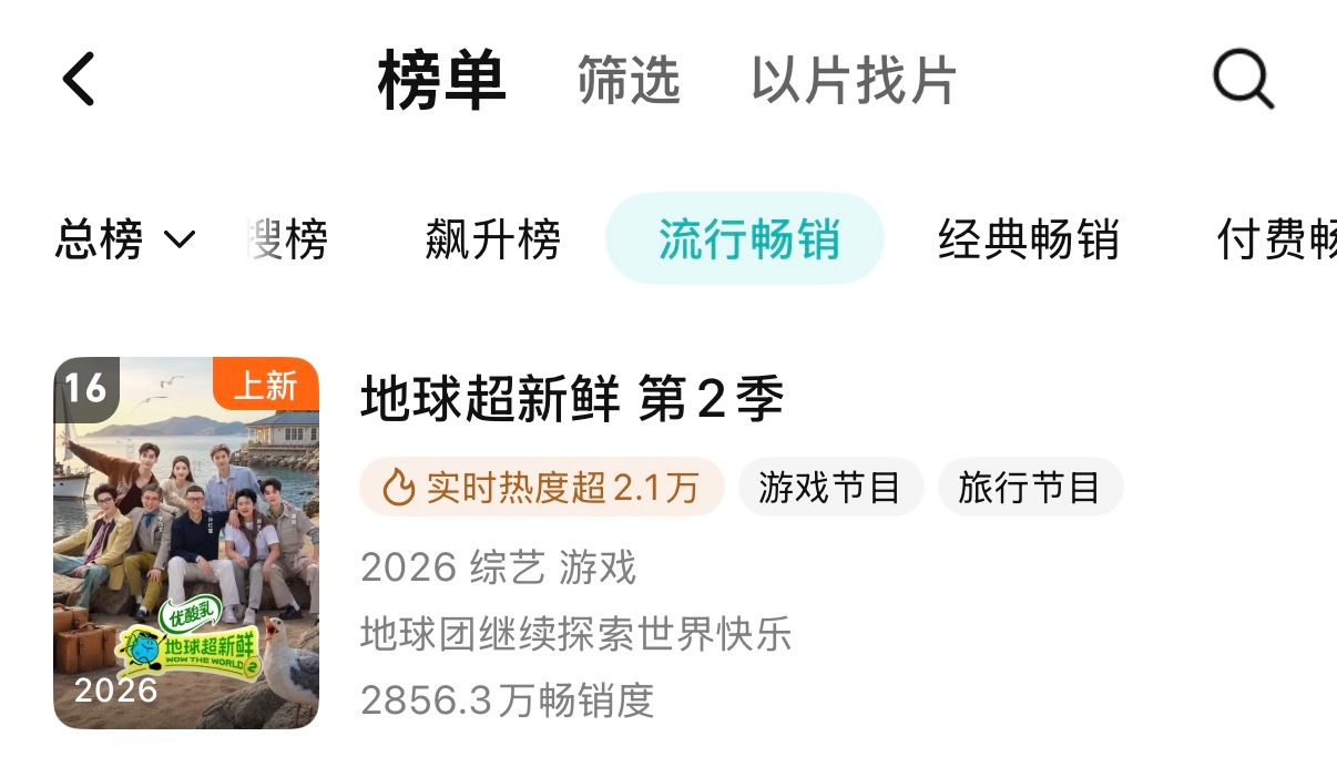 地球超新鲜2拉新周榜前进到16名！今天VIP就能看了！继续冲！刘宇宁地球超新鲜 