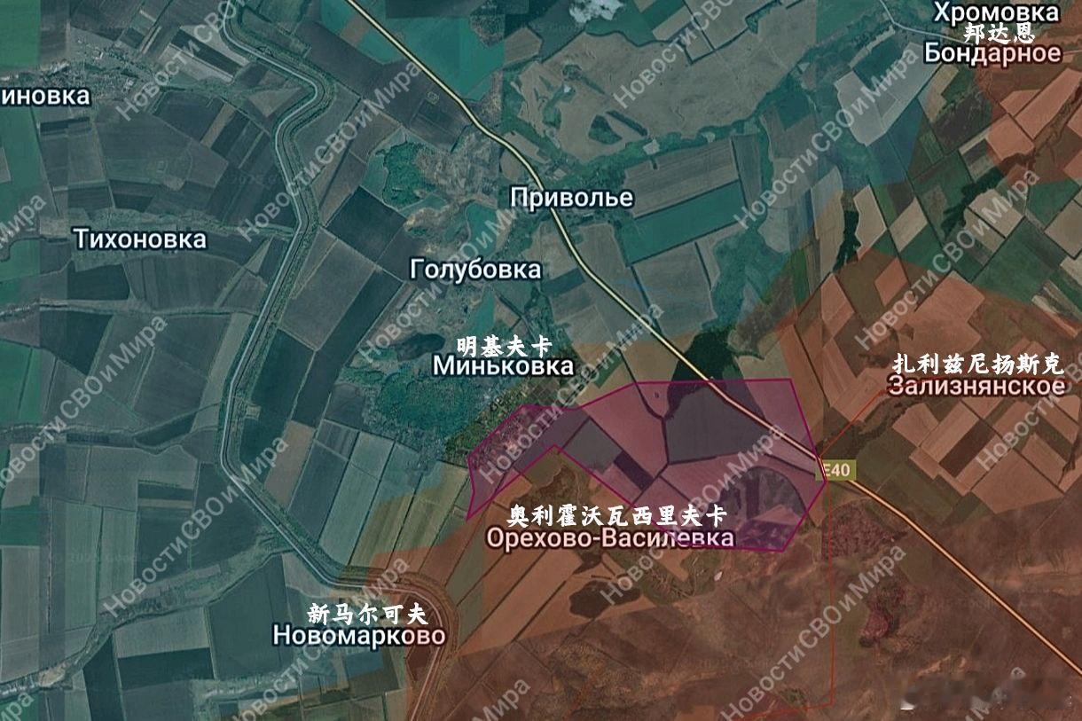 俄军抵达M03题眼，瓦格纳当年止步的明基夫卡郊区来源：Новости СВО и