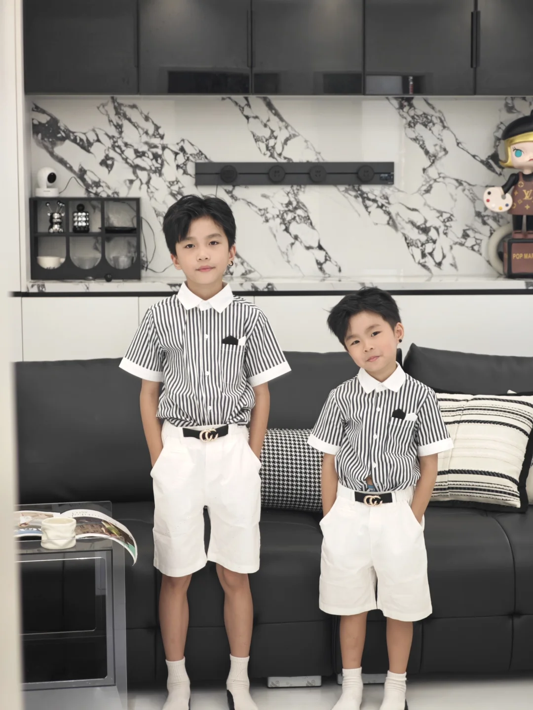 夏季儿童穿搭 家有两儿子 帅气的男孩