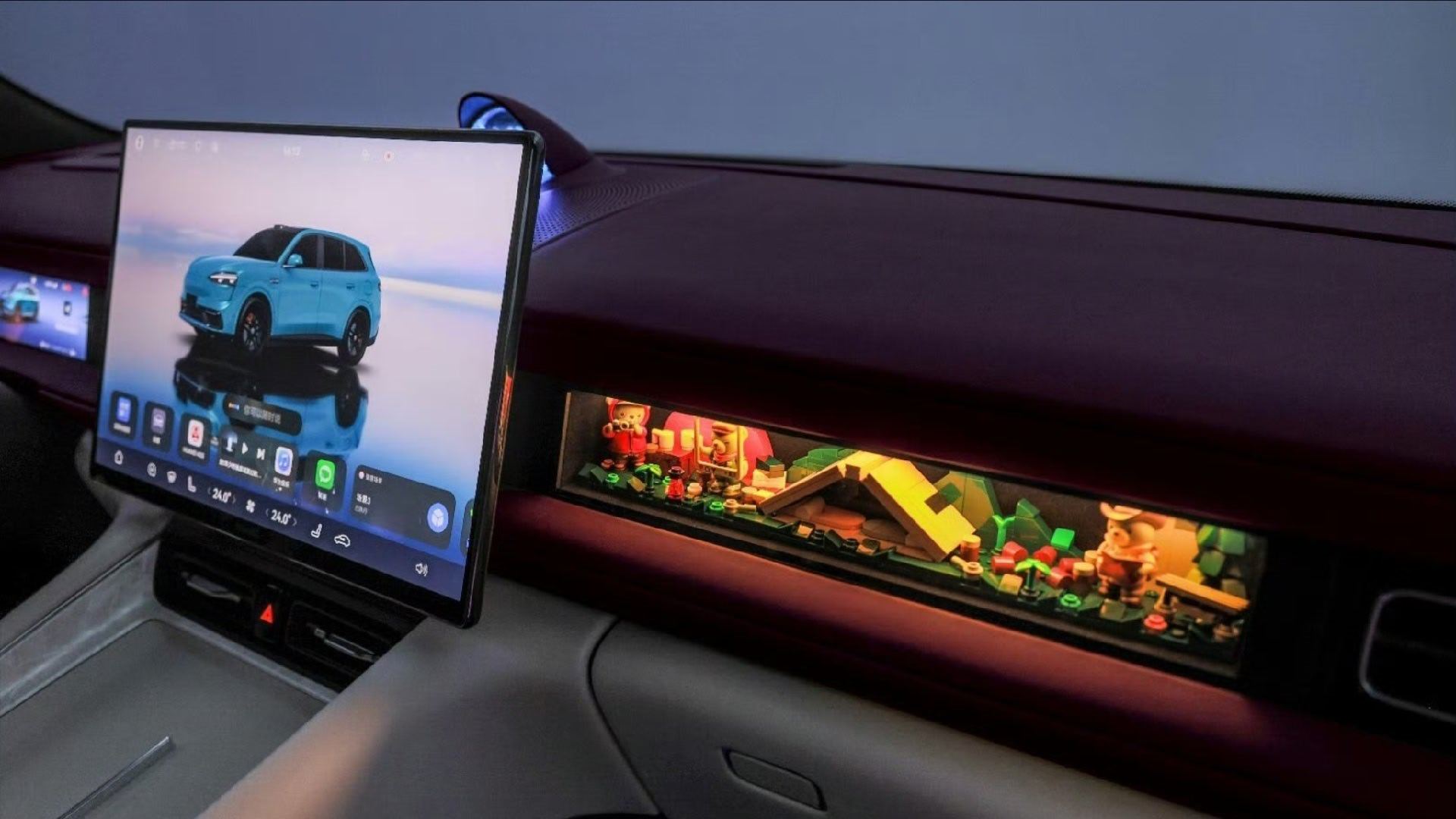 问界M6搭载可DIY副驾灵感橱窗我本来还想说副驾驶安一块屏幕会不会更好。但这个橱