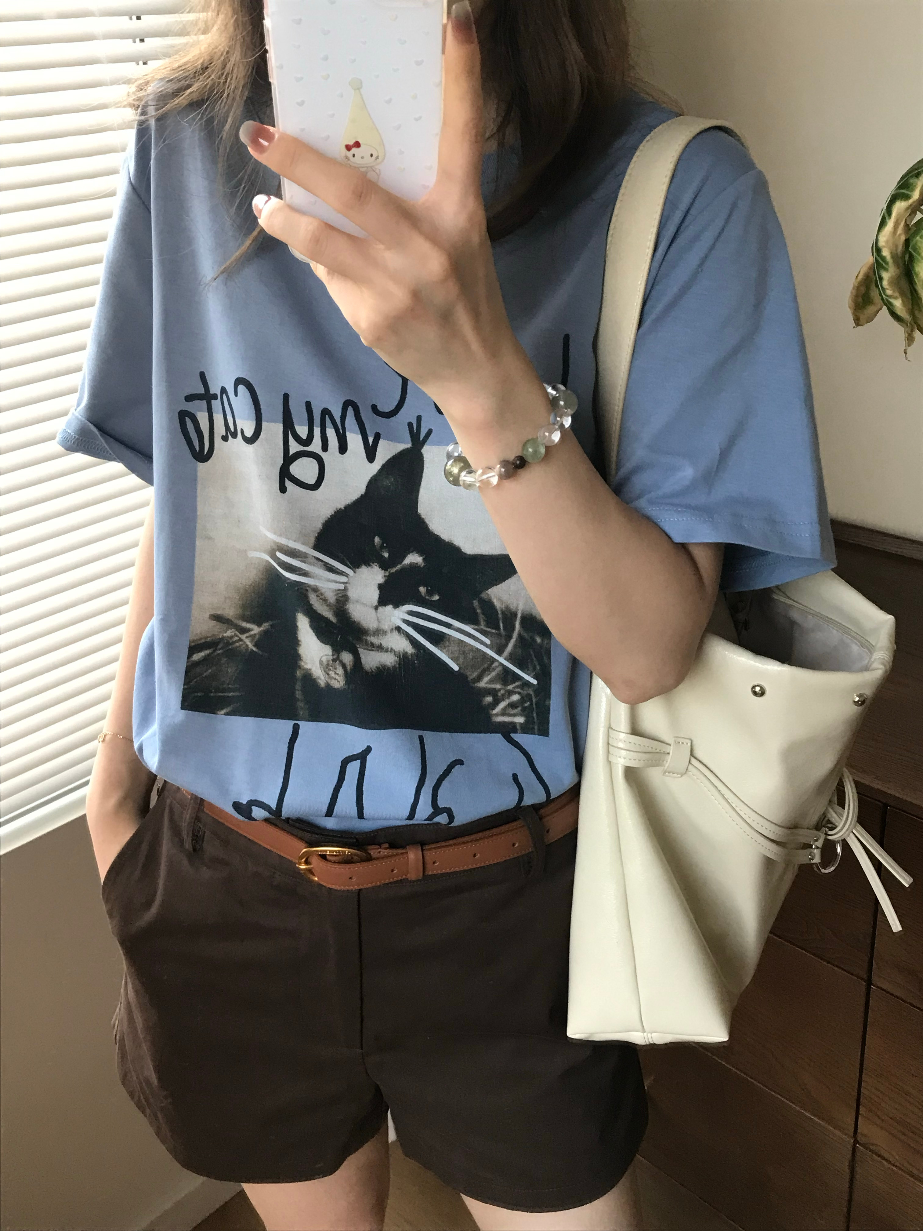 小猫小狗t可以拍啦～夏天的最后一波了 宽松休闲style的留言喜欢哪一件 安排1
