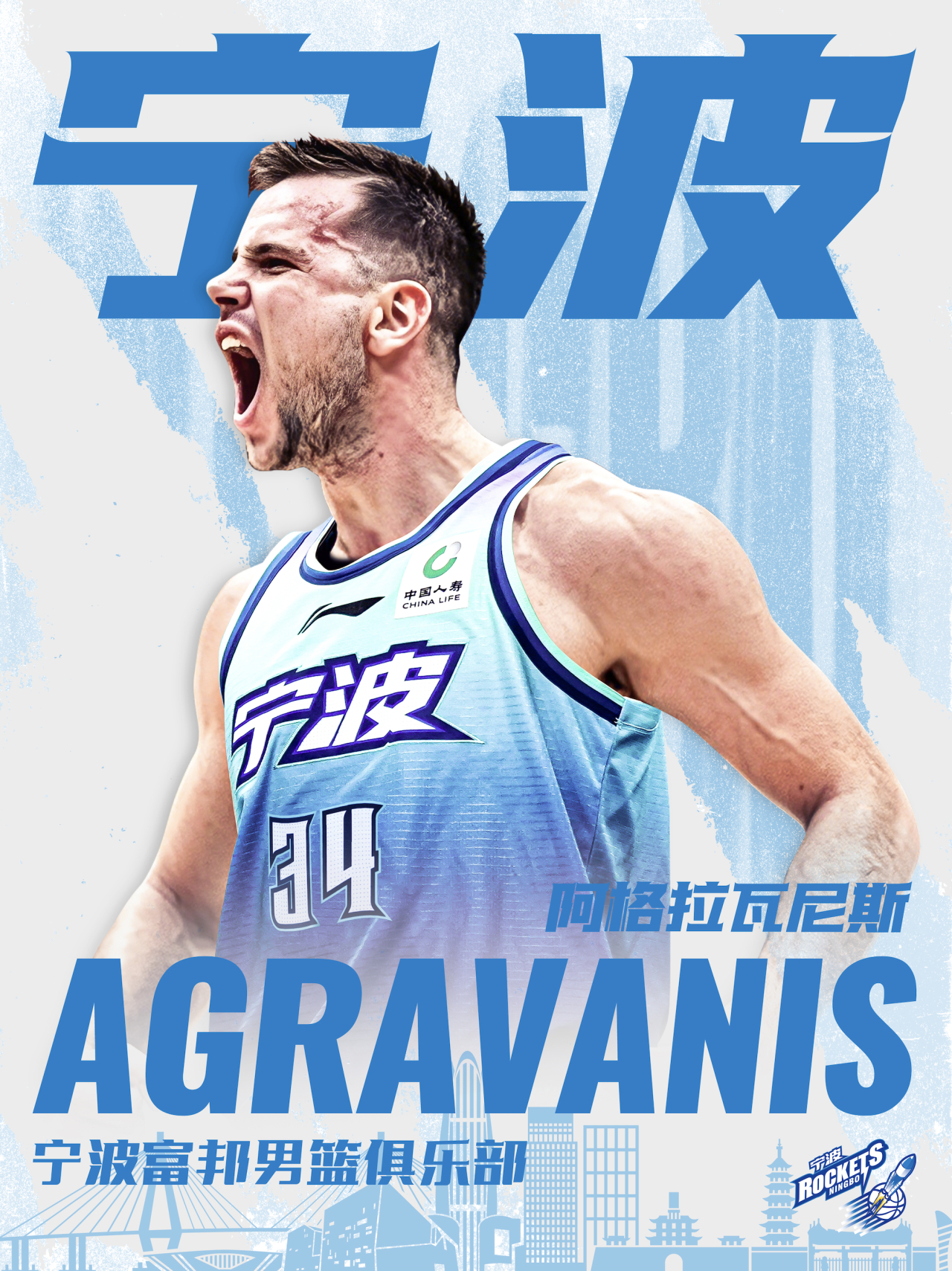 cba 首次冲击季后赛成功的宁波町渥男篮，近期签约新大外。据介绍，阿格拉瓦尼斯，