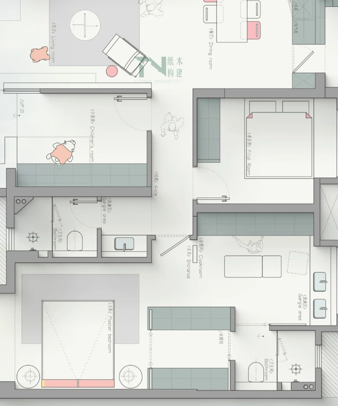 户型改造｜100 ㎡，给自己一个舒服的主卧套间