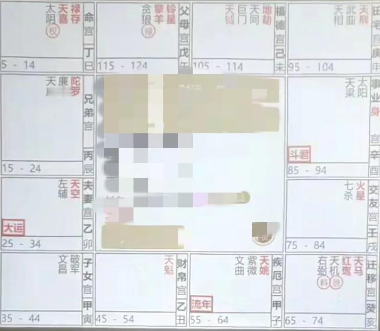
紫微斗数命盘飞星四化解析案例0615-2
流年事业宫，宫干丙同机昌廉
禄入流年