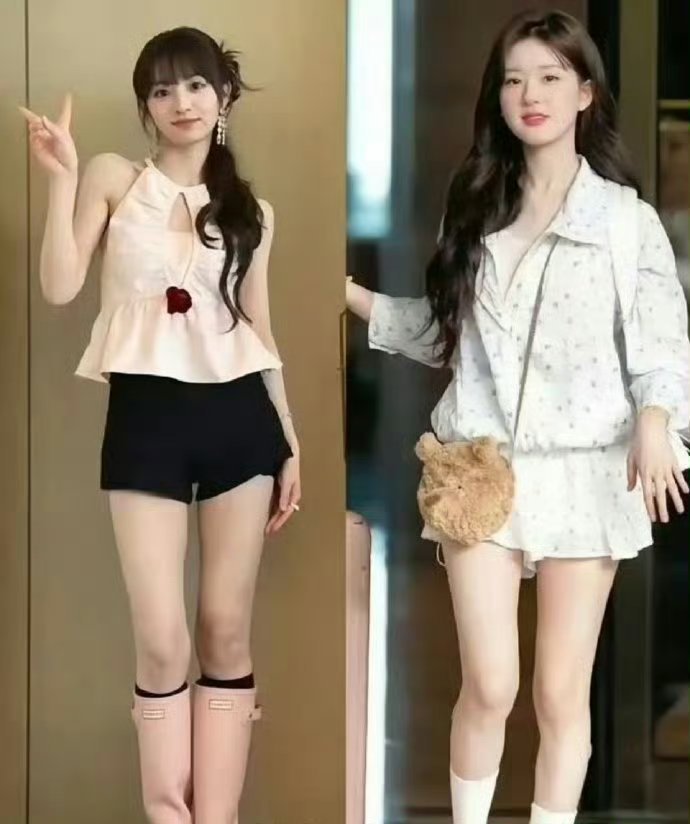 田戚微和赵露思相比看着更帅，为啥体重比赵露思重呢？ 