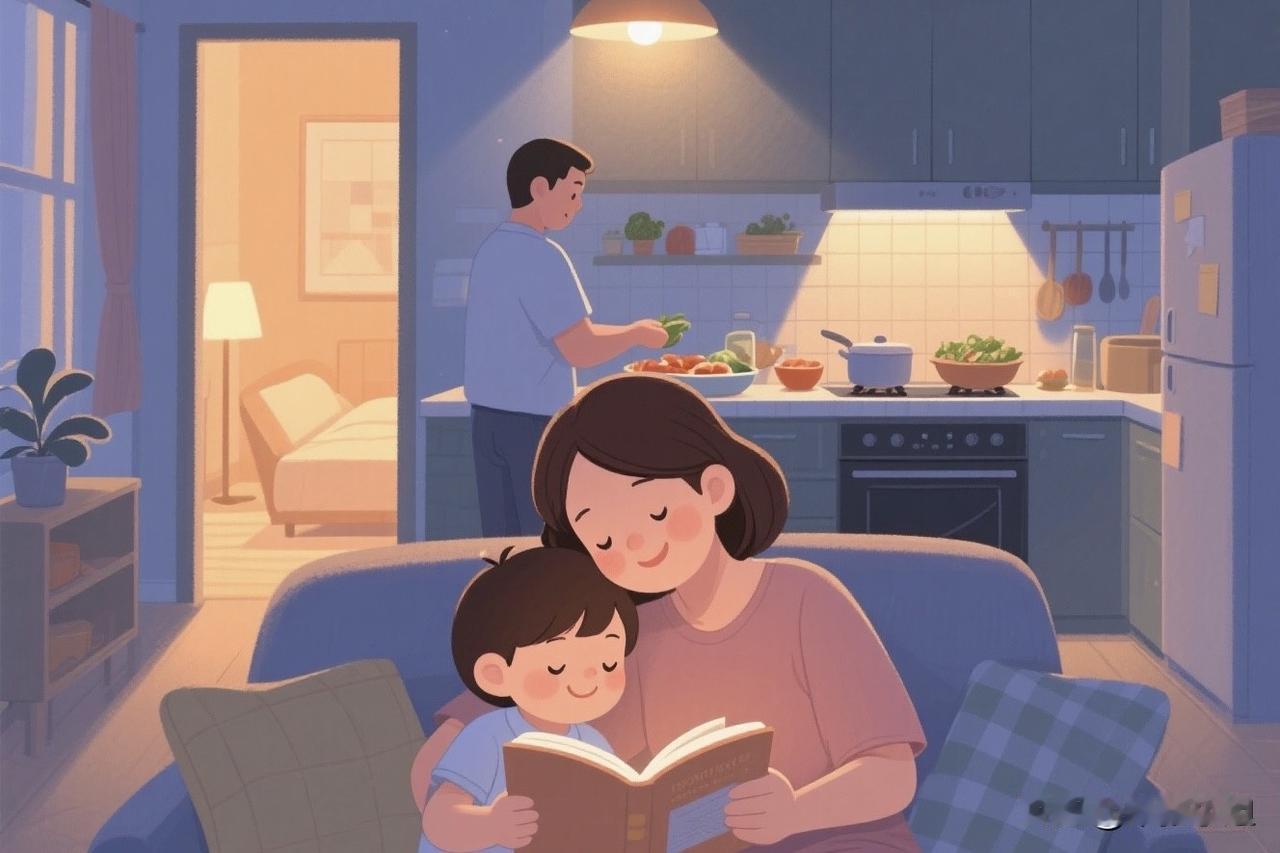 一个家庭走上坡路
的征兆
是爸爸爱妈妈
爸爸体谅妈妈
带孩子的不易
妈妈理解爸爸