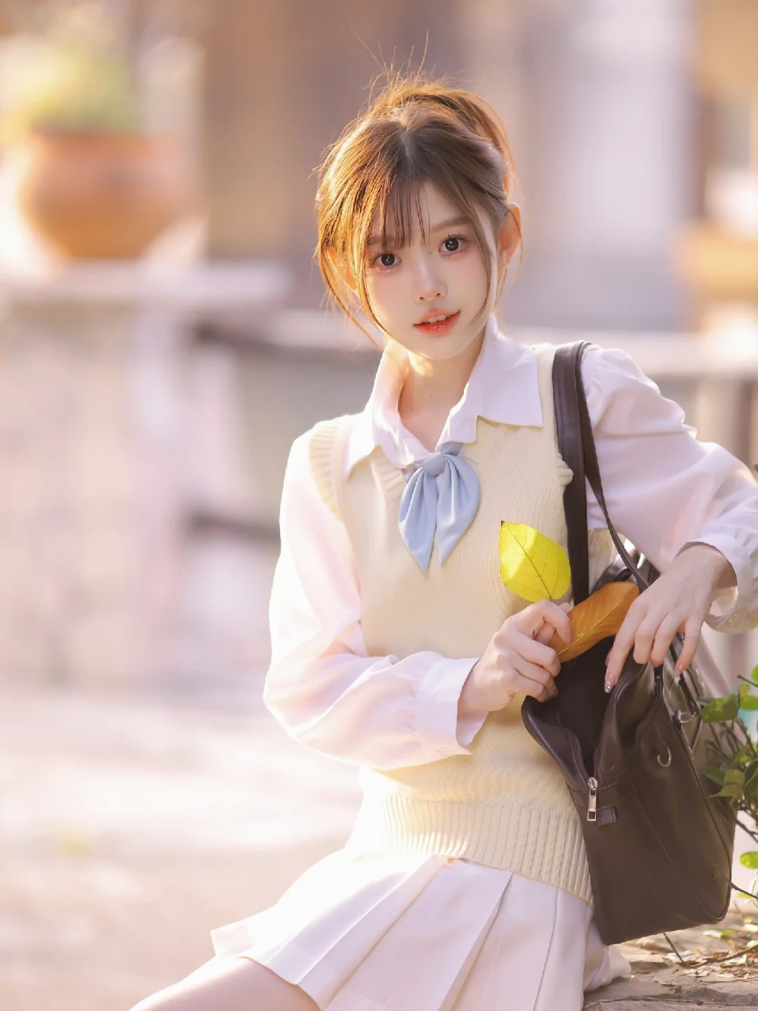 说好了放学陪我去捡落叶🍂