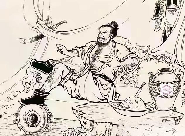 三国演义哪段情节 在一座大帐内，此人来了一个葛优躺，只见他短衣襟小打扮...