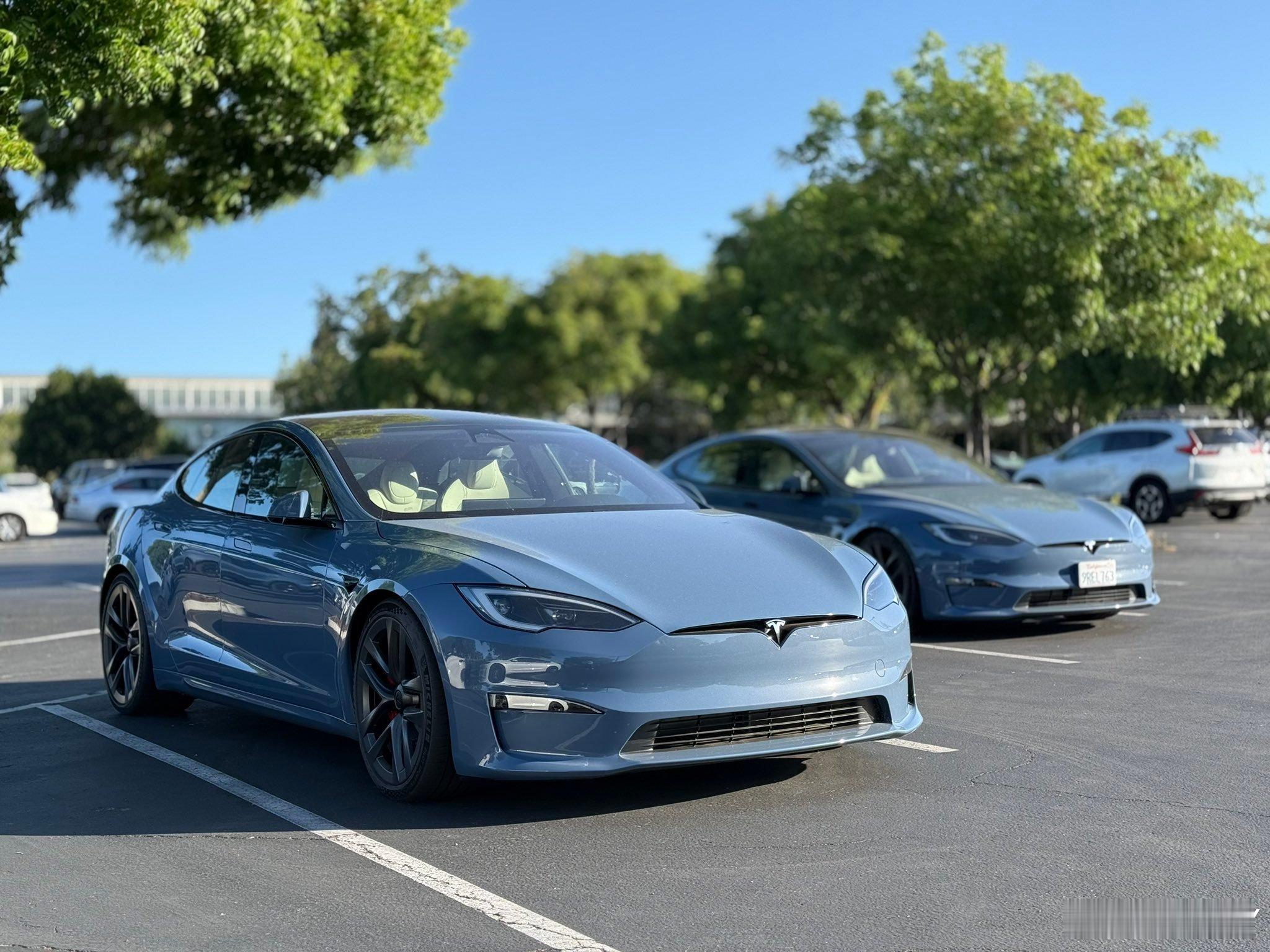 Model S/X 的新颜色，放在 S 上还挺舒服的。 ​​​