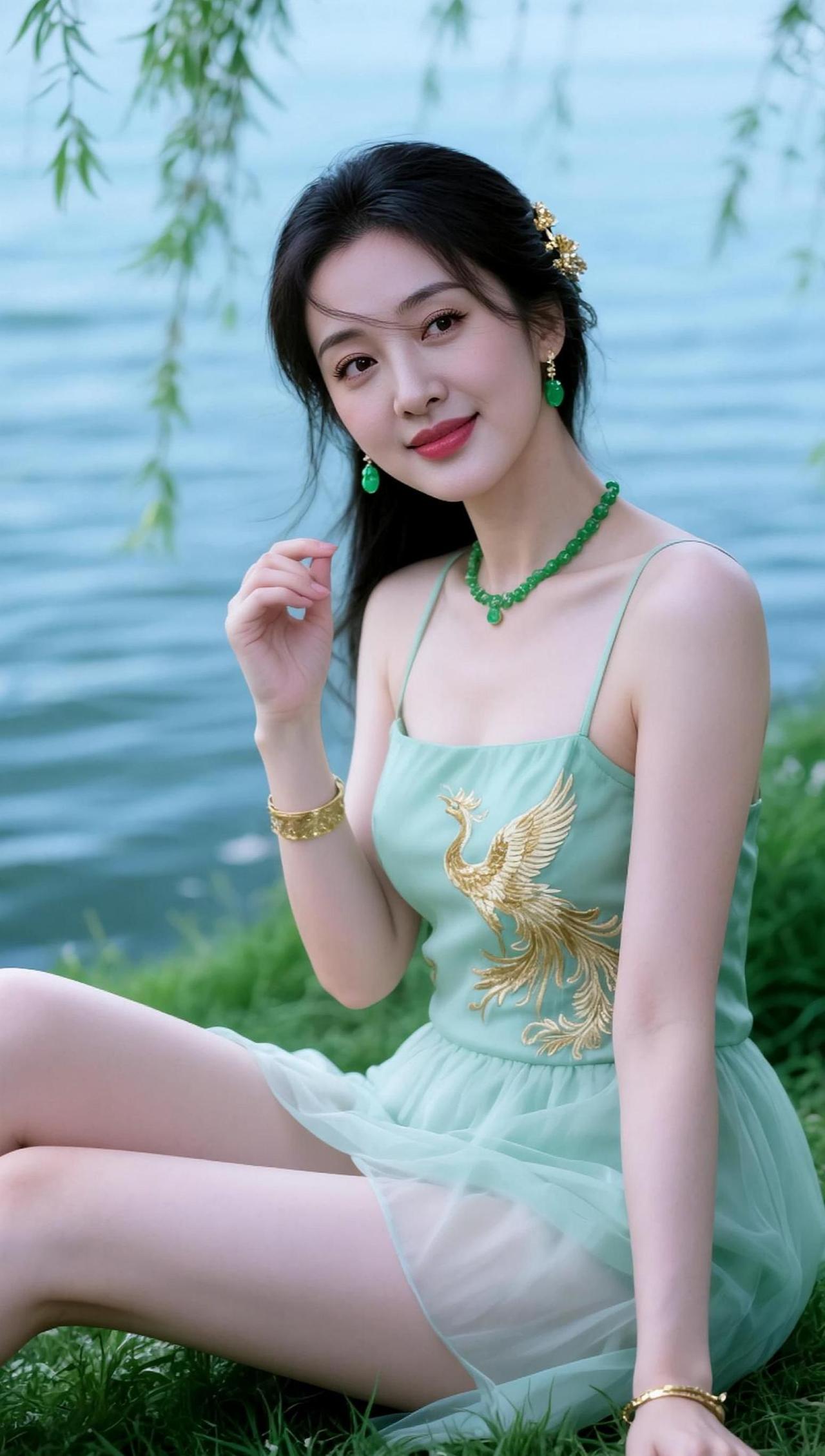 AI湖畔汉服照 抖音ai创作