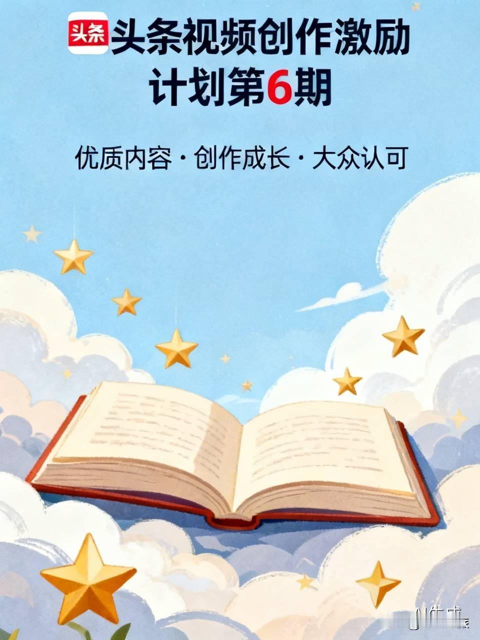 头条视频创作激励计划第6期来啦，这对视频创作者而言，就是一场福利盛宴！前几期让不