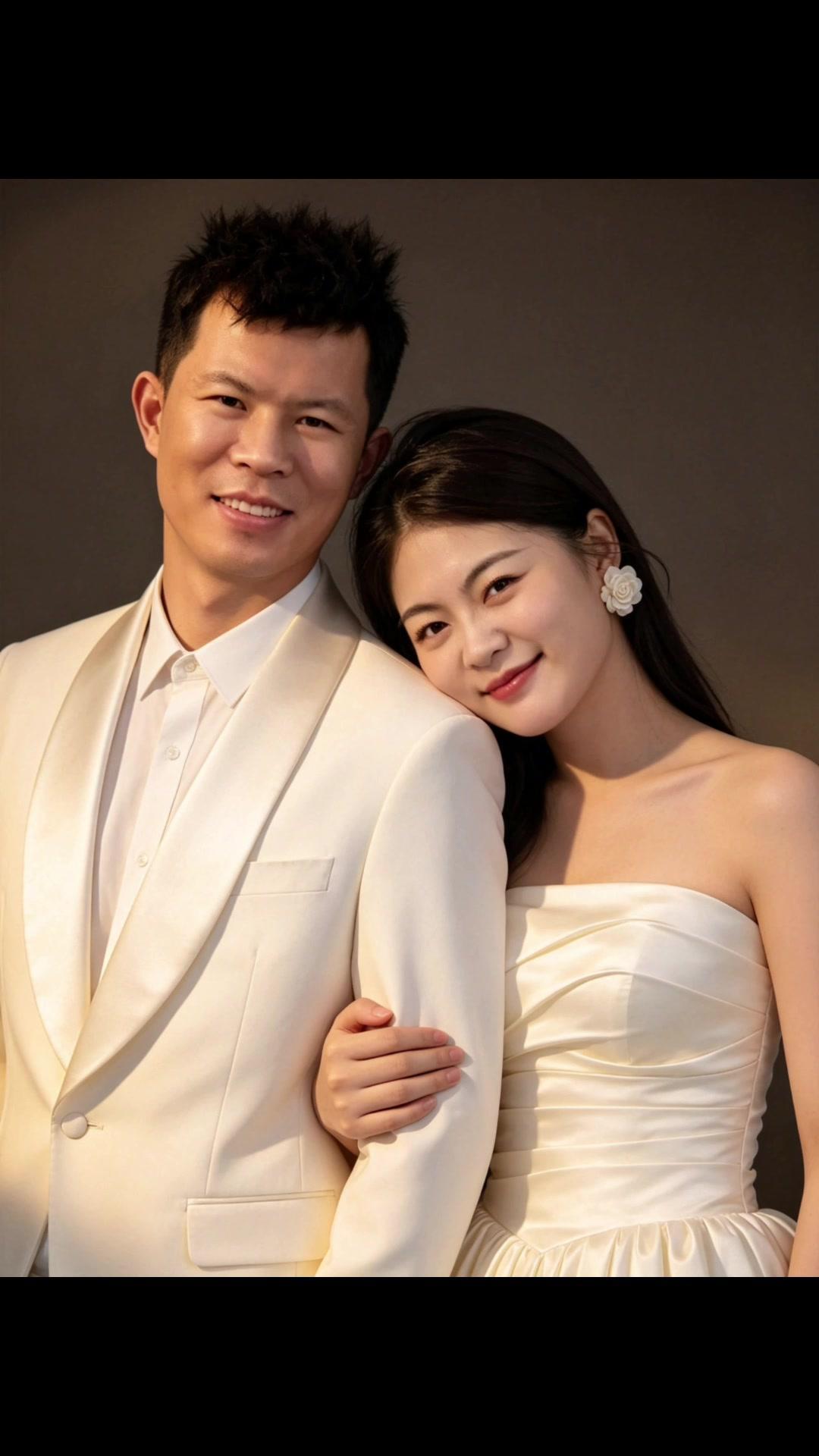 婚纱照里的中式浪漫太戳人了！一身白衣与红袂相映，倚肩头的瞬间仿佛就定下了此生，烟