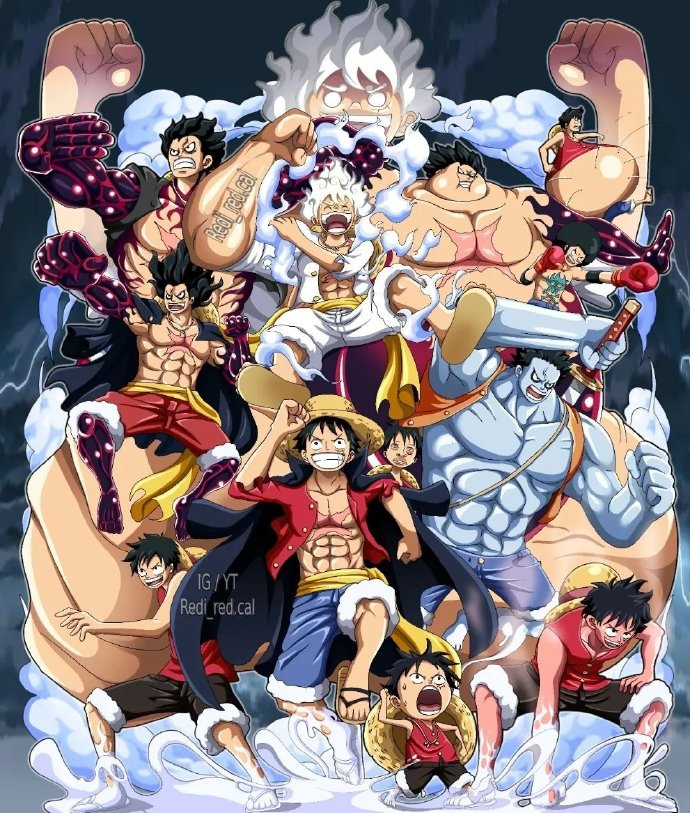 路飞 各种形态集合图 ​​​