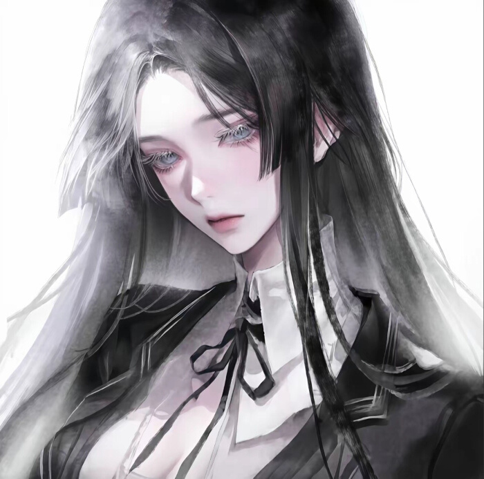 动漫女生头像 好像我们一直隔得很远 ​​​
