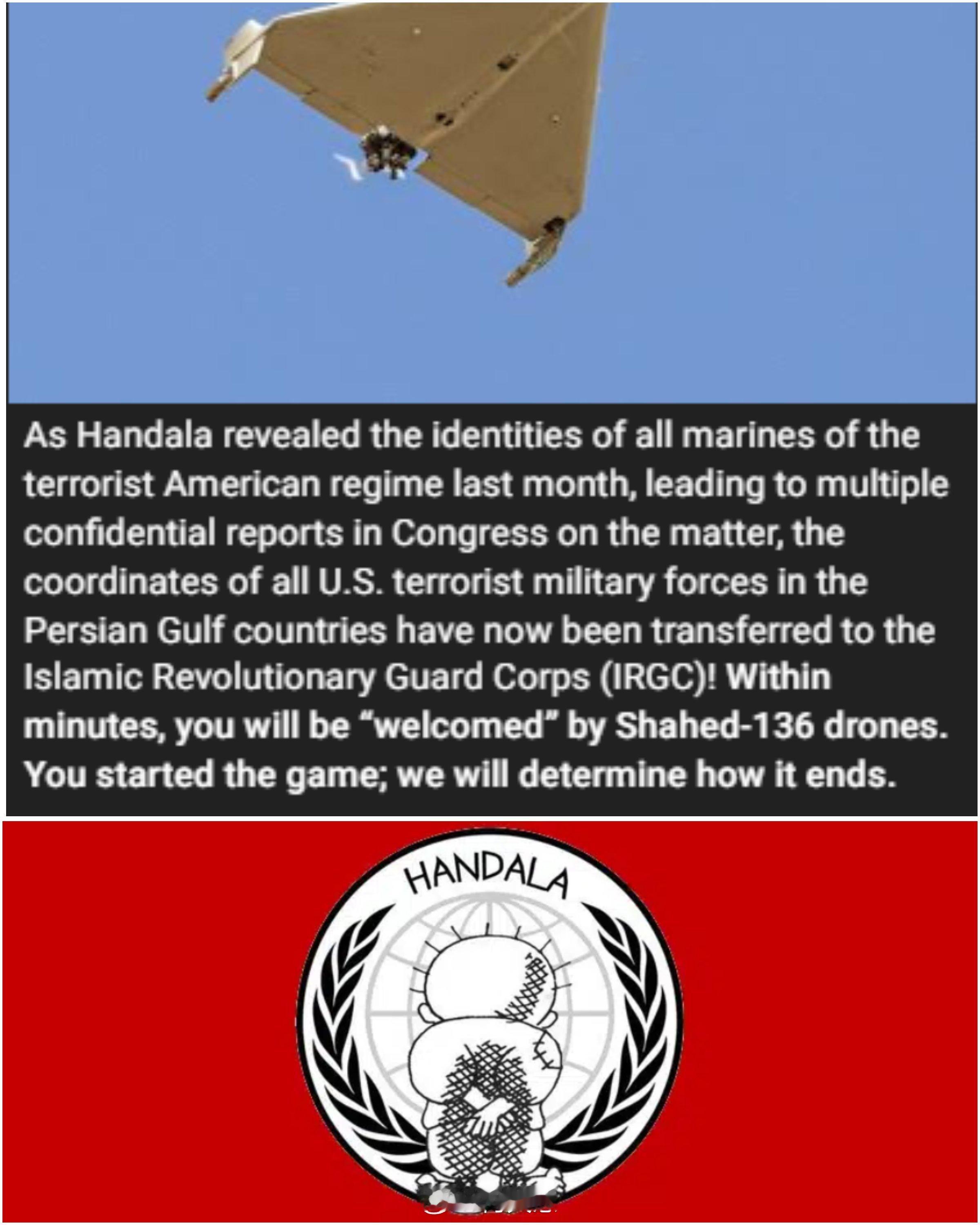 ●稍早前，伊朗黑客组织Handala发出威胁：如果伊朗遭到打击，将曝光美国秘密基