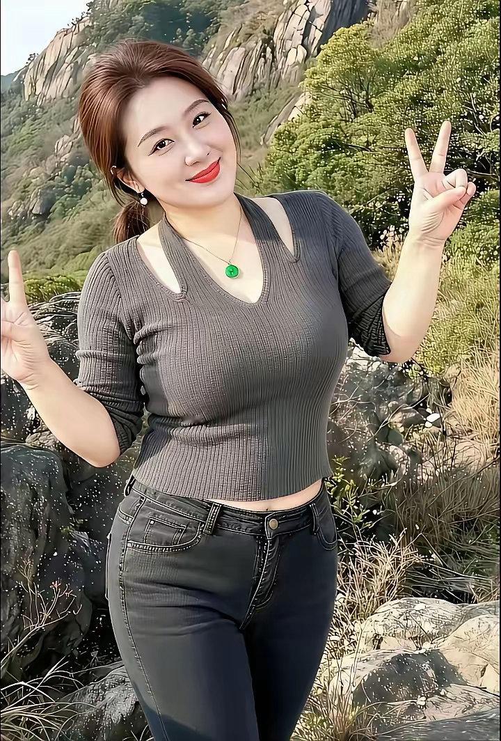 今天天气不错，爬山打卡美美照！ 