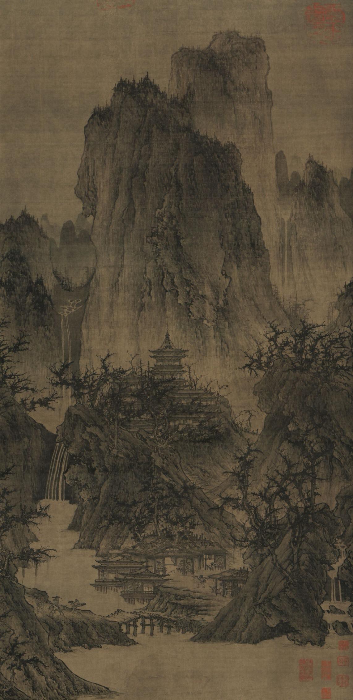 唐宋时期的画家可以有很高的社会知名度，但是社会地位很低，他们不敢在画面上署名，即
