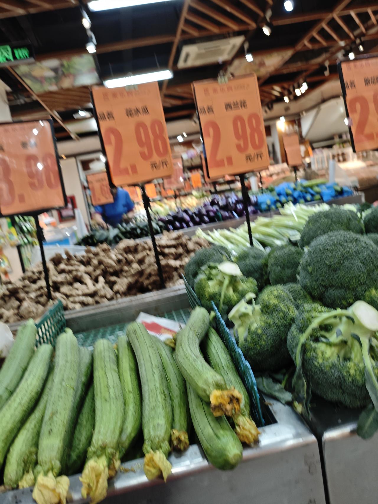 晒出你的本地生活好多天没去那边的一个超市了，昨天上午去逛了一会，这菜还真便宜：西