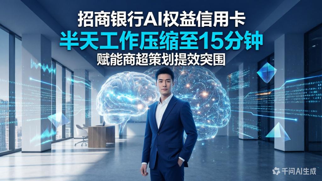 半天工作压缩至15分钟！招行AI信用卡，赋能商超策划提效突围
 
我侄女做超市营