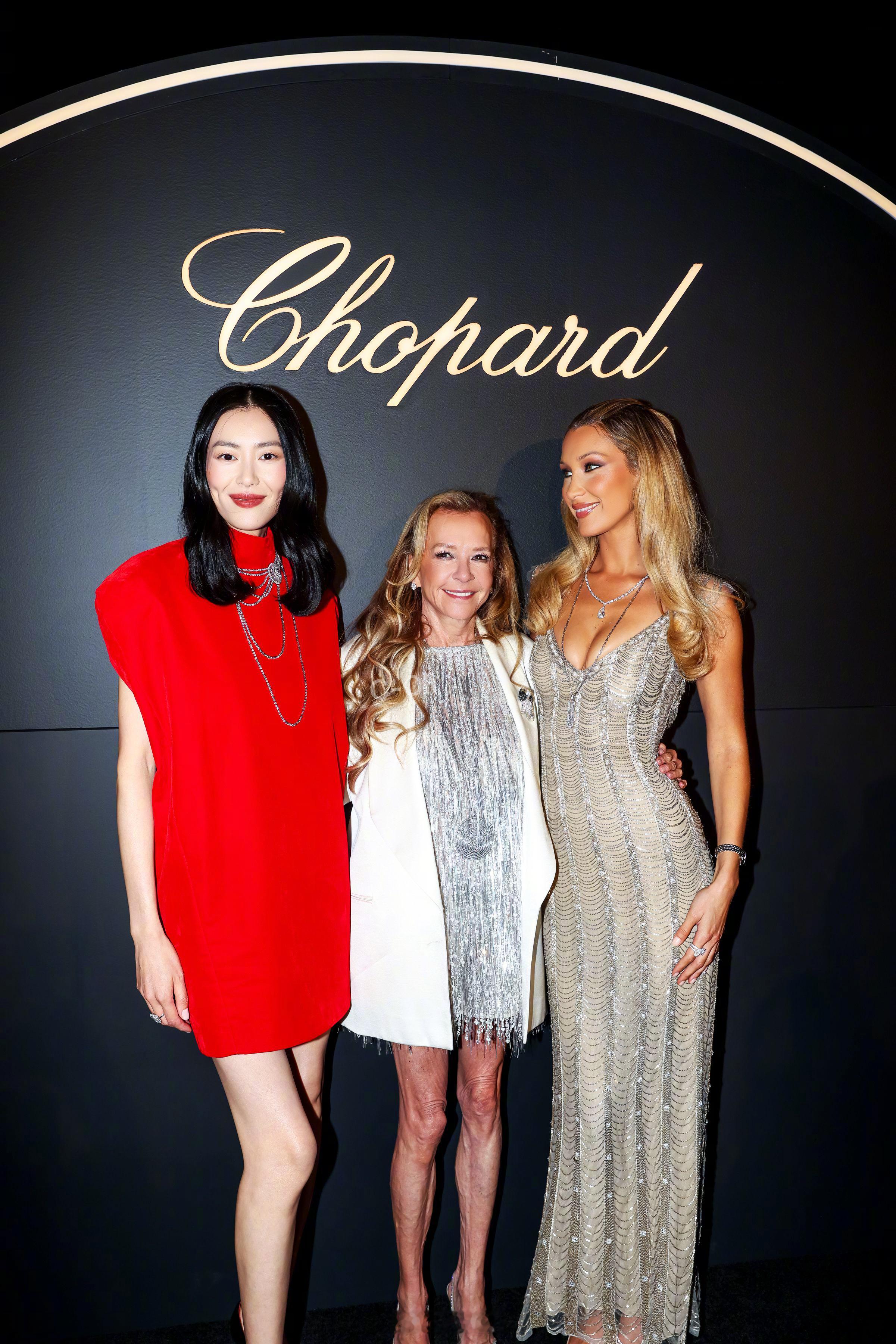 Chopard联合总裁兼艺术总监Caroline Scheufele携手两位闪耀