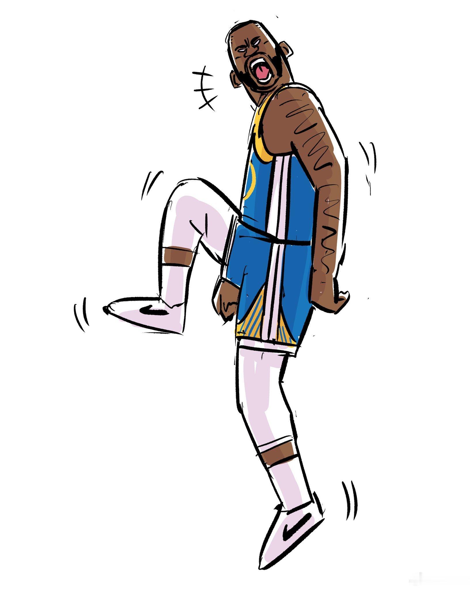 更新：追梦格林明天对火箭是从出战成疑（右脚扭伤）升级到可能出场（question