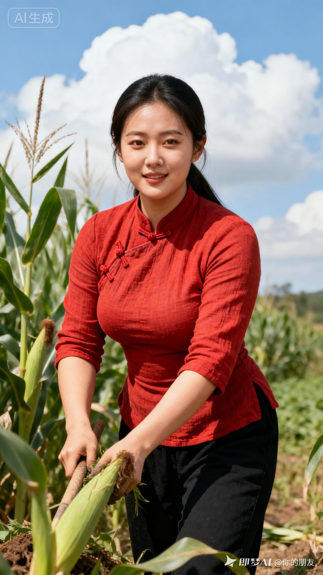 在田间劳作，感受大自然的美好。