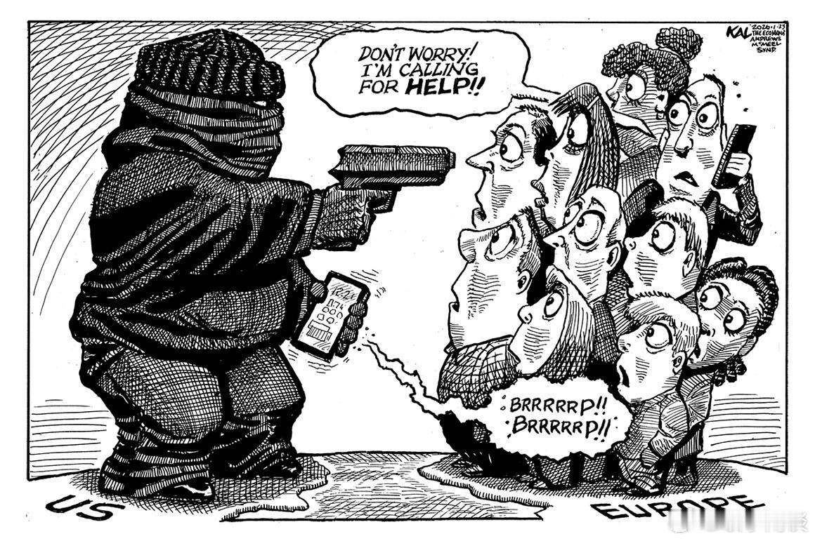 周末漫画 美国让世界感觉很沉重，换一个角度看 