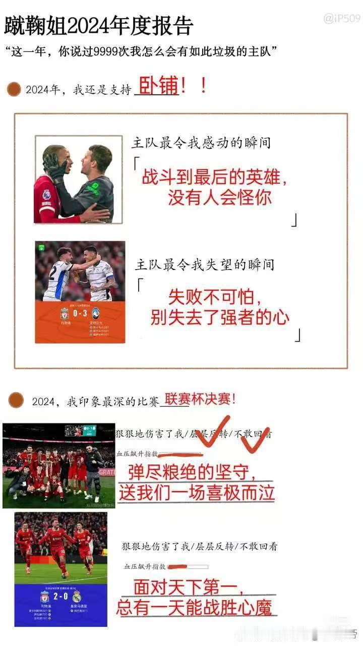 🔥来自我懂红军球迷的投稿：卧铺年度球迷报告[泪]快把你的也晒出来吧 利物浦[超