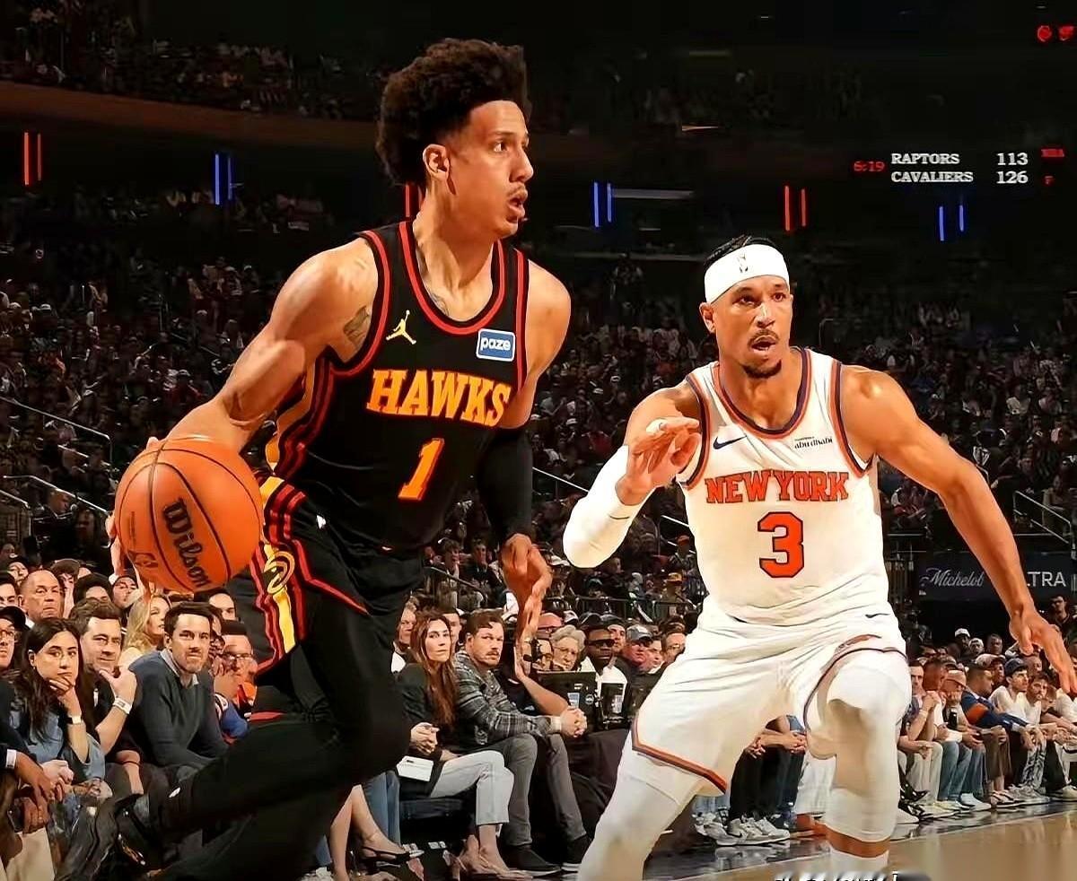 看到尼克斯对阵老鹰这场比赛的数据走势，很多球迷大概都要使劲揉一揉眼睛。
“91-